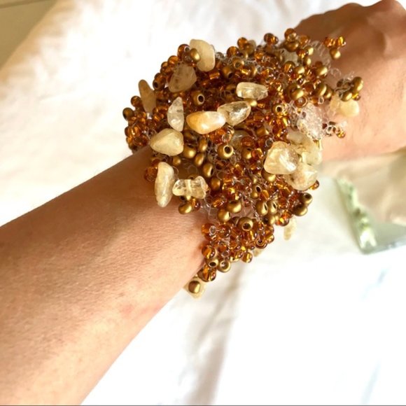 BoHo Convertible Handmade Beaded Necklace/Bracelet - Picture 3 of 5